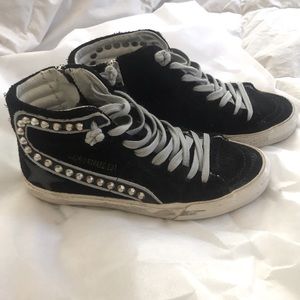 Golden Goose Slide size 35/5 Black Suede with Stud